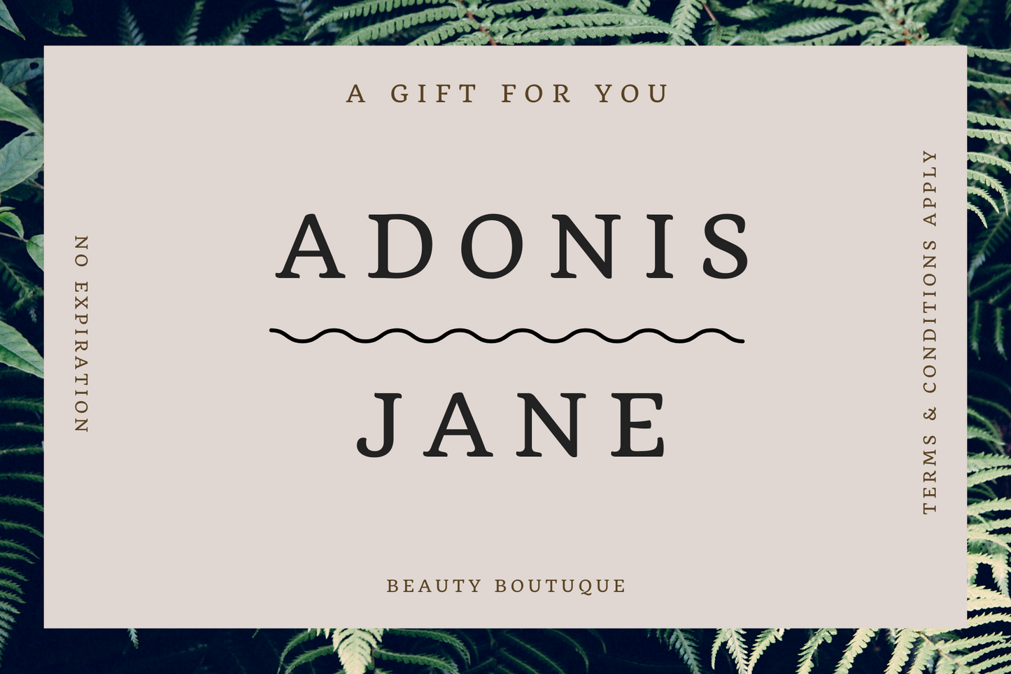 Adonis Jane Gift Card